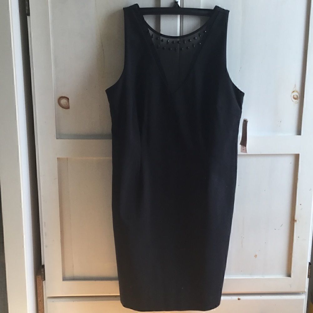 NWT Large Philosophy Black dress embellished